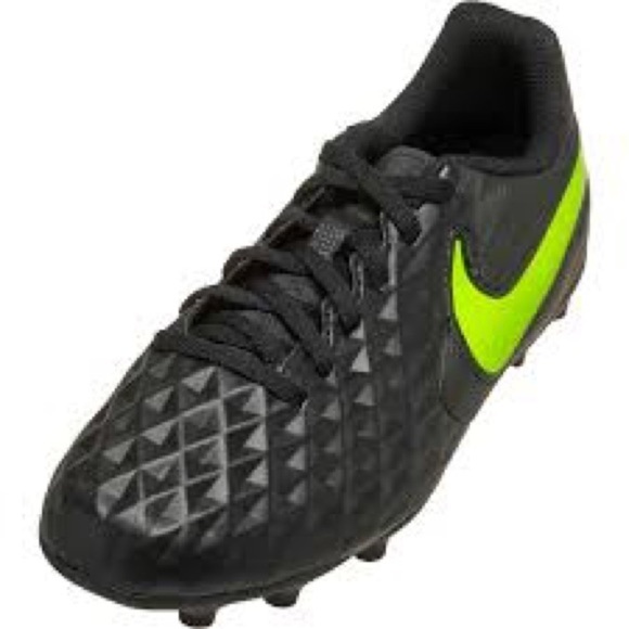 Nike Youth Tiempo Legend 8 Soccer Cleats AT5881-070 US Size 4 Black/Yellow - Picture 11 of 11